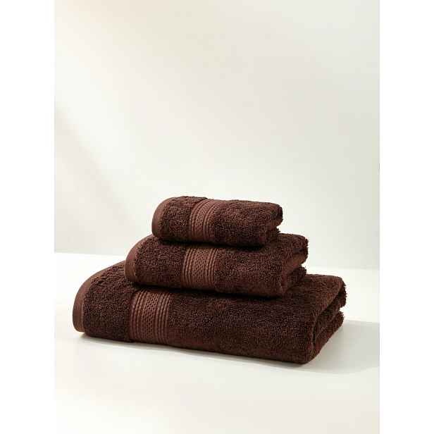 Koupací ručník 70x140 bavlna egyptská froté 600 g hnědý hrubý savý