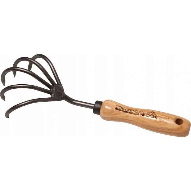 Ruční kultivátor 5 drápů jasanový držák 140 mm