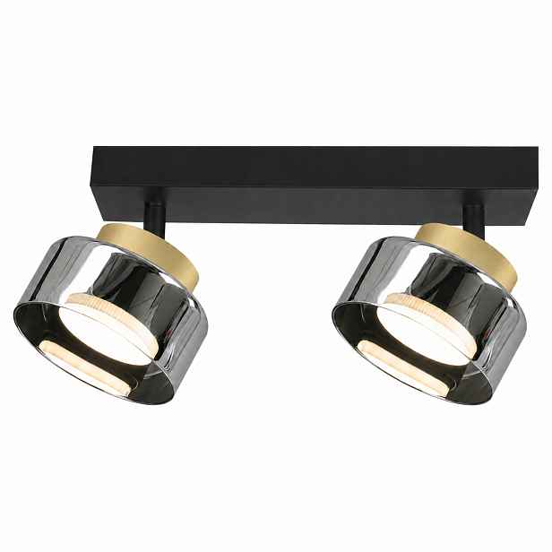 Stropní svítidlo Lampa GX53 Svítidlo Zlatá Černá Regulovatelná 2 body loft