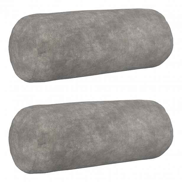 vidaXL Povlak na polštář 2 pcs HEERLEN Světle šedá Ø 15 x 40 cm