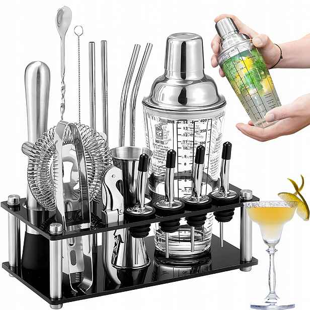 Barmanský Set Premium Shaker Na Koktejlové Nápoje 400ML 17 Ks Jako Dárek
