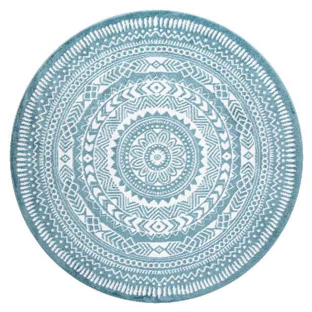 Dywany Łuszczów Kusový koberec Napkin blue kruh 160x160 (průměr) kruh