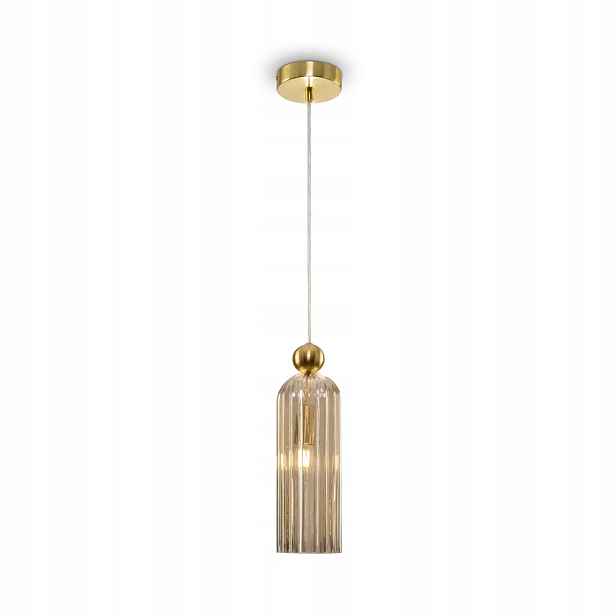 Závěsná lampa zlatá se skleněným stínidlem Antic Maytoni MOD302PL-01CG