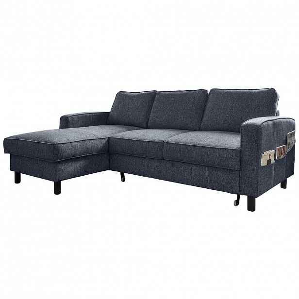 MID.YOU ROHOVÁ SEDAČKA, textil, tmavě modrá