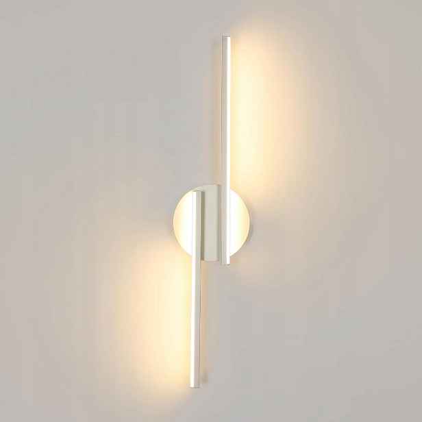 Bílé Nástěnné Led Svítidlo Moderní Do Obýváku Chodby 16W 3000K 45CM