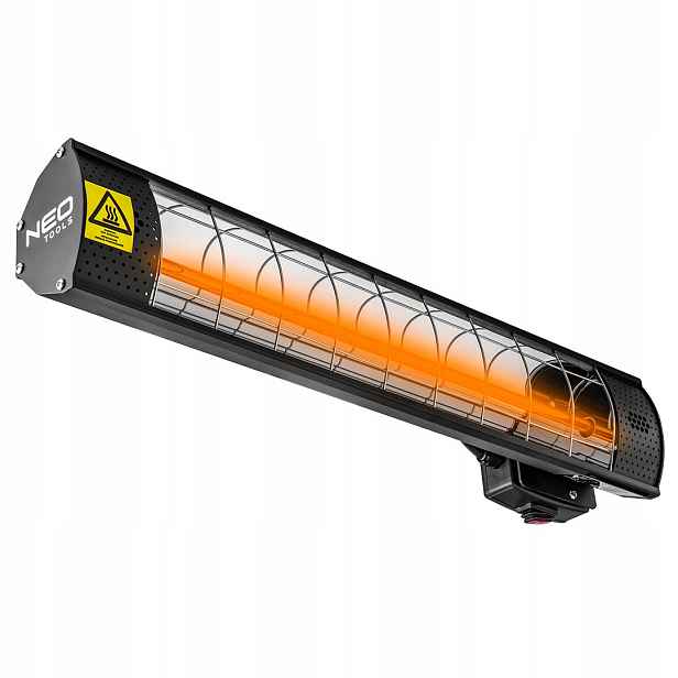 Infračervený zářič 2000 W IP65 topné těleso zlaté halogenové lampy
