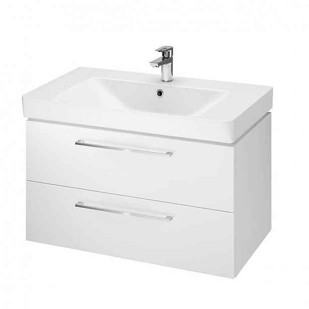 Koupelnová skříňka s umyvadlem Cersanit MILLE,LARA 79,4x45,2x44,7 cm bílá lesk S801-338-DSM