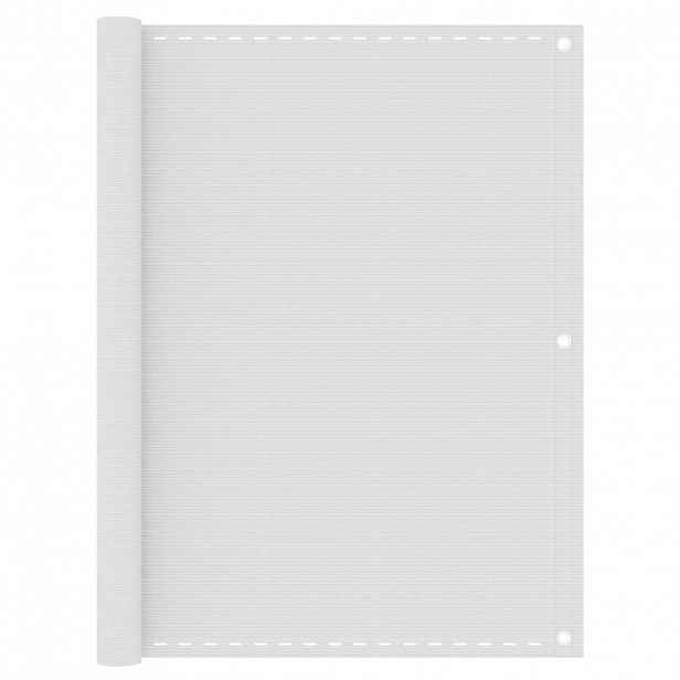 vidaXL Balkonová zástěna bílá 120 x 500 cm HDPE