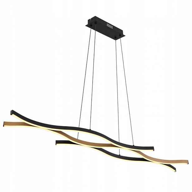 Závěsná lampa Moderní kovová černá Led Nastavitelná Globo Lighting