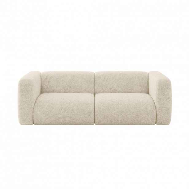 ALTDECOR MODULÁRNÍ pohovka MIRA-S1, 2místná, 228 × 89 × 70 cm, krémová, velur