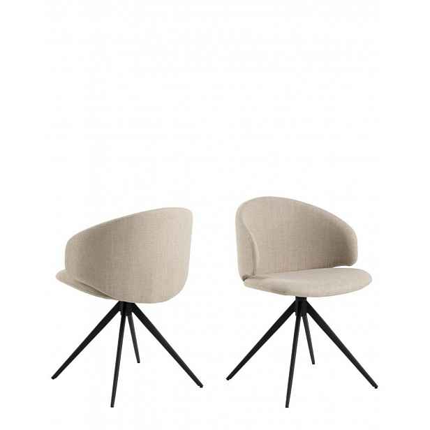 Otočná jídelní židle Ella, béžová