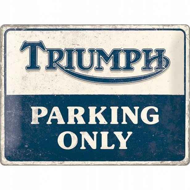 Plakát Nostalgic-Art Triumph Parking Only 30x40 cm