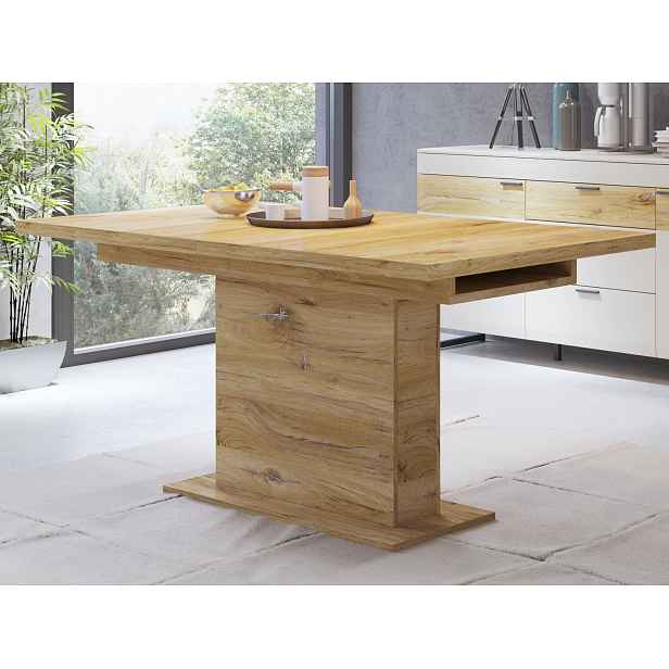 Rozkládací jídelní stůl Romy 160x90 cm, dub