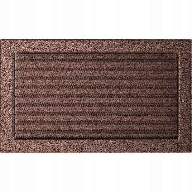 Ventilační mřížka 22x37 měděná s žaluzií