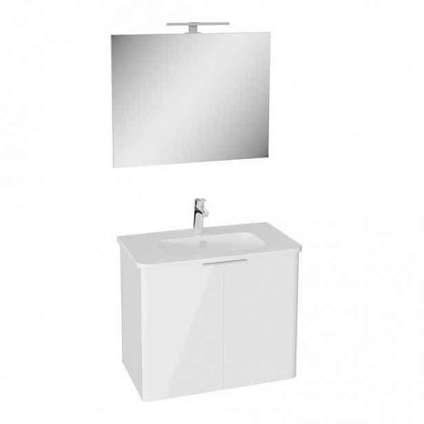Koupelnová sestava s umyvadlem VitrA Mia 75x62,5x44,5 cm bílá lesk MIASETPR80B