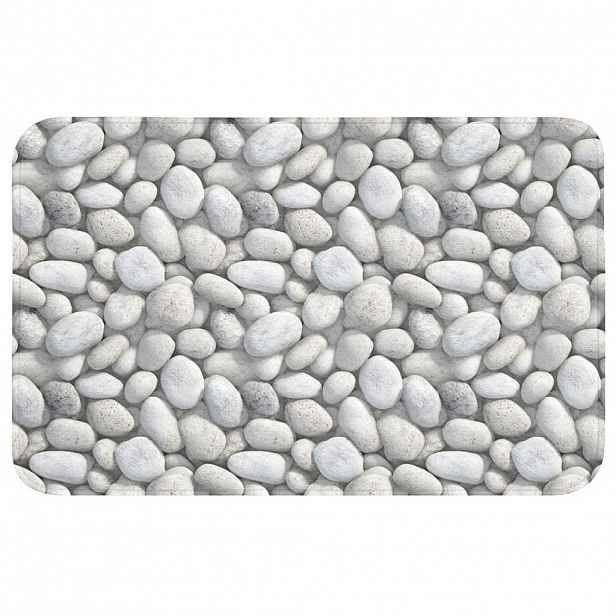 OnlyWow WC PŘEDLOŽKA Kameny - šedé - oválné 80x50 cm