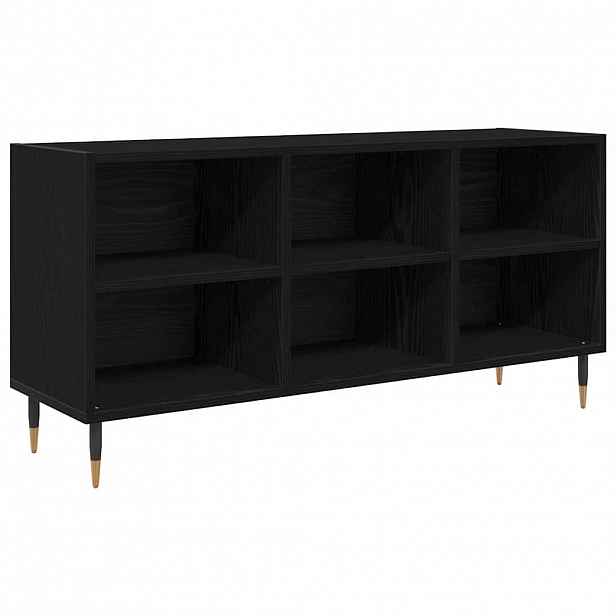 vidaXL Televizní skříň 103,5 x 30 x 50 cm Černý dub Kompozitní dřevo