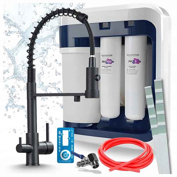 Flexibilní Kuchyňská Baterie A Filtr Reverzní Osmózy Aquaphor Ro 202S Pro