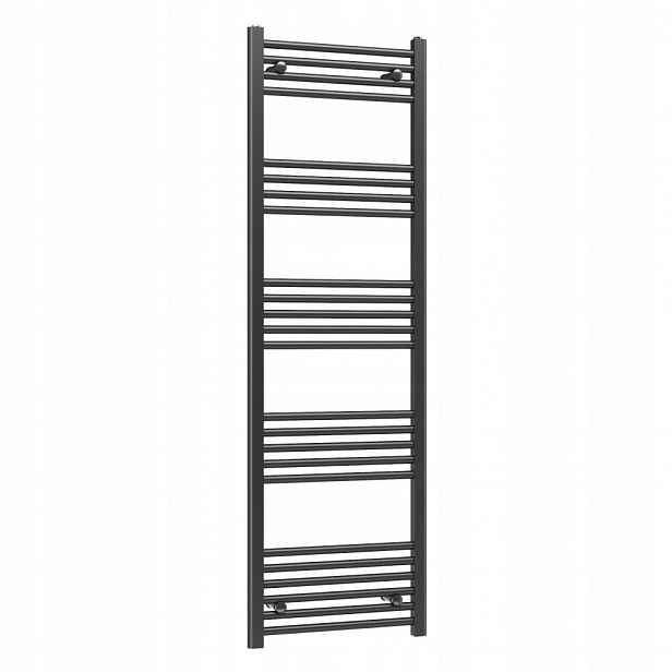 Ohřívač Basic 50x160 cm černý koupelnový žebříkový radiátor Gamma