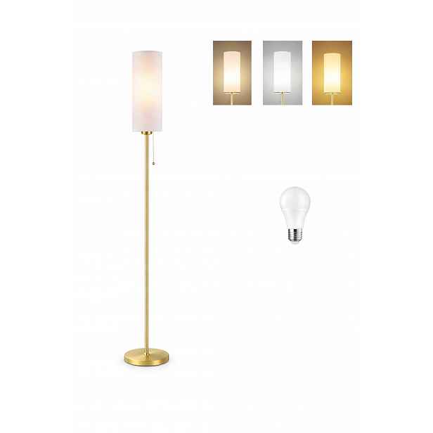 Stojací lampa Zlatá Led 135 cm 3 barvy světla Moderní