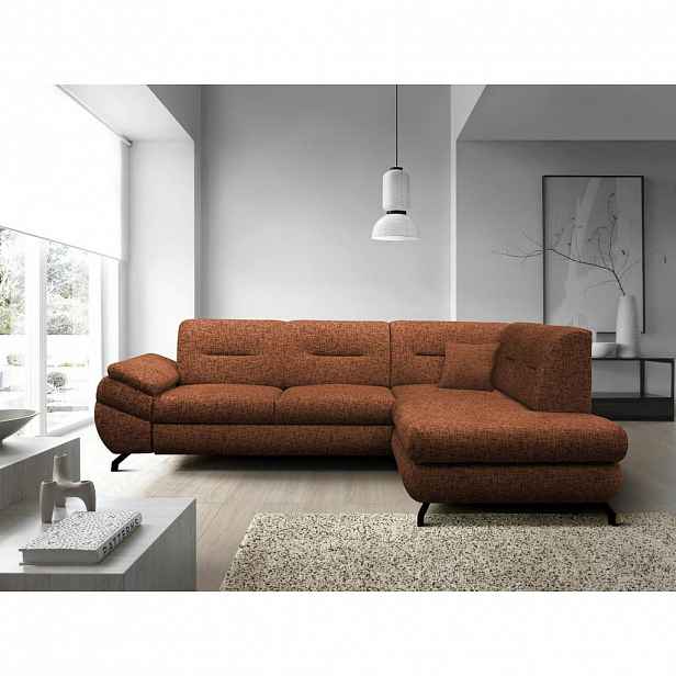 MID.YOU ROHOVÁ SEDAČKA, textil, rezavá