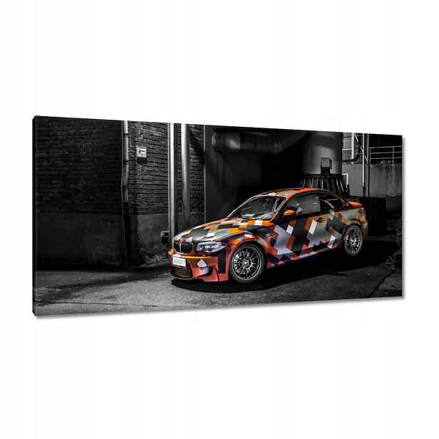 Obrazy 115x55 Oranžové Bmw