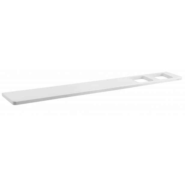 Sapho Abeline - Polička, délka 80 cm, 2 otvory, matná bílá AB802-0101