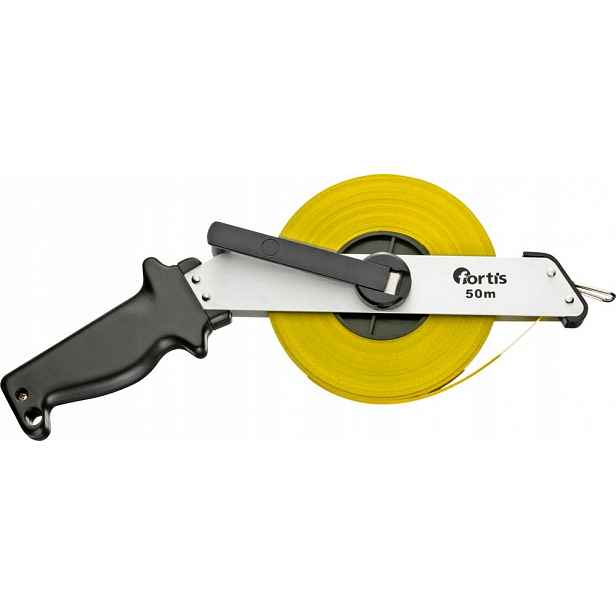 Svinovací metr v ocelovém pouzdře 50 mx13 mm Fortis