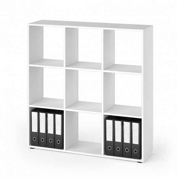 Vicco DĚLICÍ STĚNA Nove Bílá 104 x 108 cm se 2 skládacími boxy