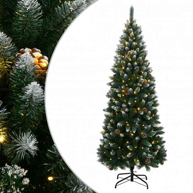 vidaXL Umělý vánoční stromek se 150 LED 150 cm