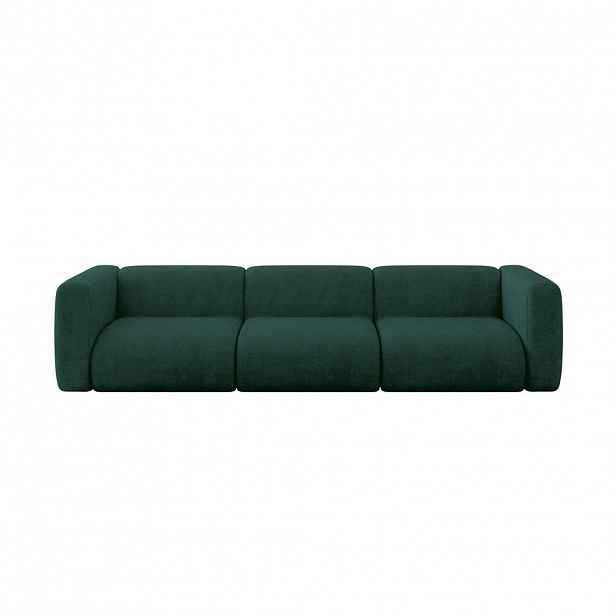 ALTDECOR MODULÁRNÍ pohovka MIRA-S2, 3místná, 319 × 89 × 70 cm, zelená, velur