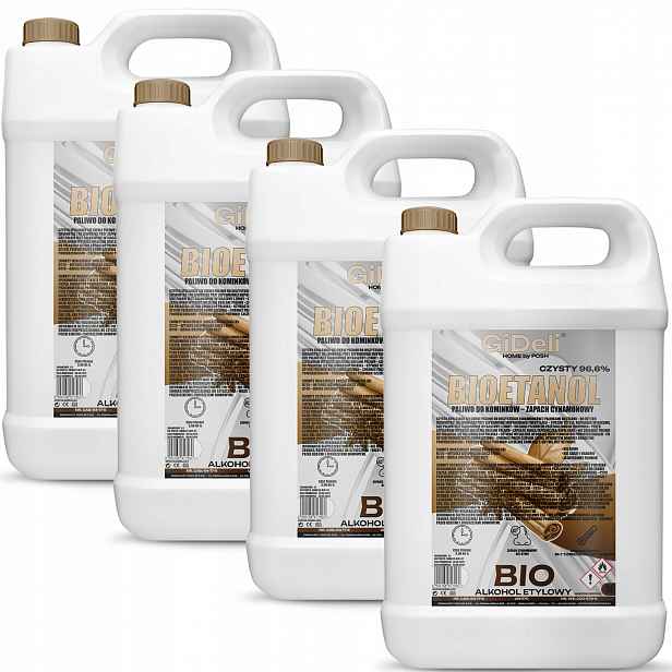 Bioetanol do krbu 4 x 5 l s vůní skořice biopalivo
