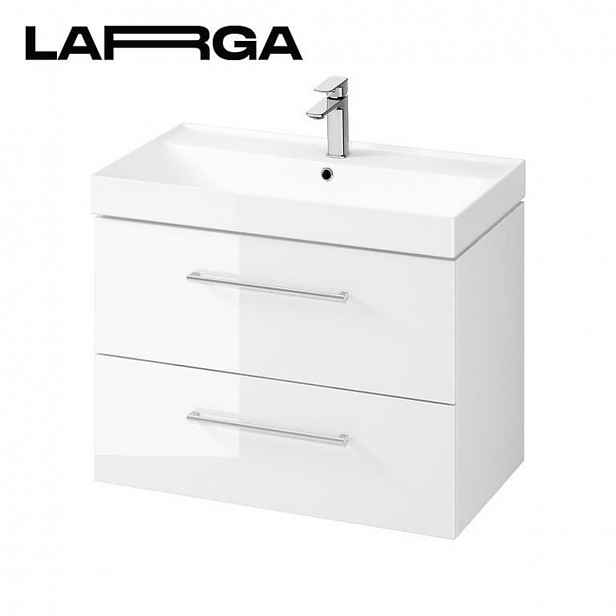 Koupelnová skříňka pod umyvadlo Cersanit LARGA 79,4x57,2x44,4 cm bílá lesk S932-073