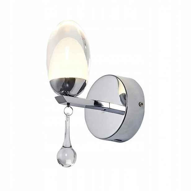 Chromové Led nástěnné svítidlo s krystalem 5W 4000K Ovo ML304 Eko-light