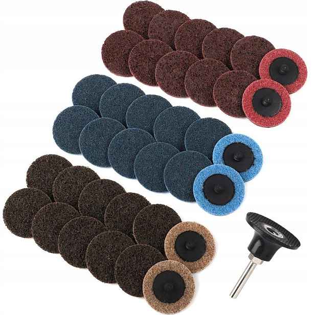 Nylonové brusné kotouče 25 mm 37ks roloc