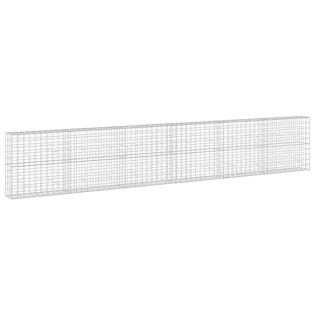 vidaXL Gabion s drátem 3,5 mm a síťkou 10x10 cm 600x30x100 cm