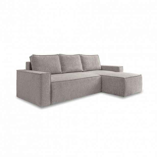 MID.YOU ROHOVÁ SEDAČKA, textil, šedá, bílá