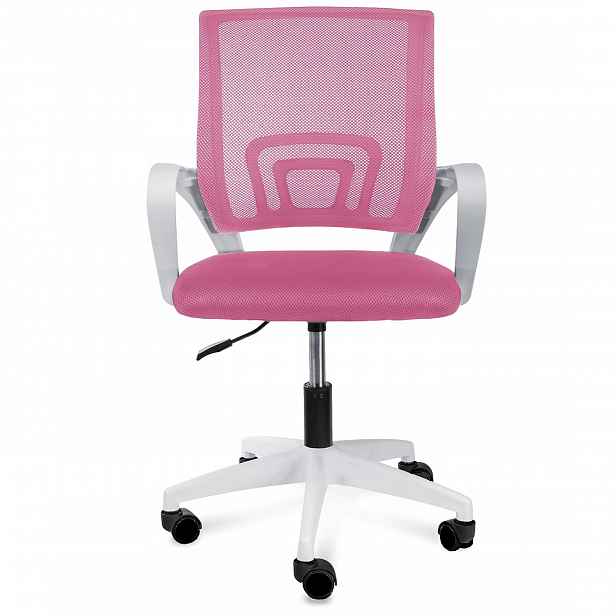 Ergonomické Dětské Otočné Křeslo Kancelářská Židle Lily Růžová