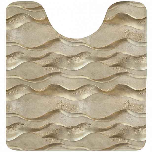 OnlyWow WC PŘEDLOŽKA Vlny - vzor - zlaté 55x60 cm