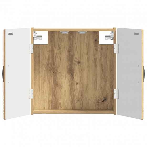 vidaXL Skříň na terče HAARLEM Dub artisan 52,5 x 10,5 x 53,5 cm