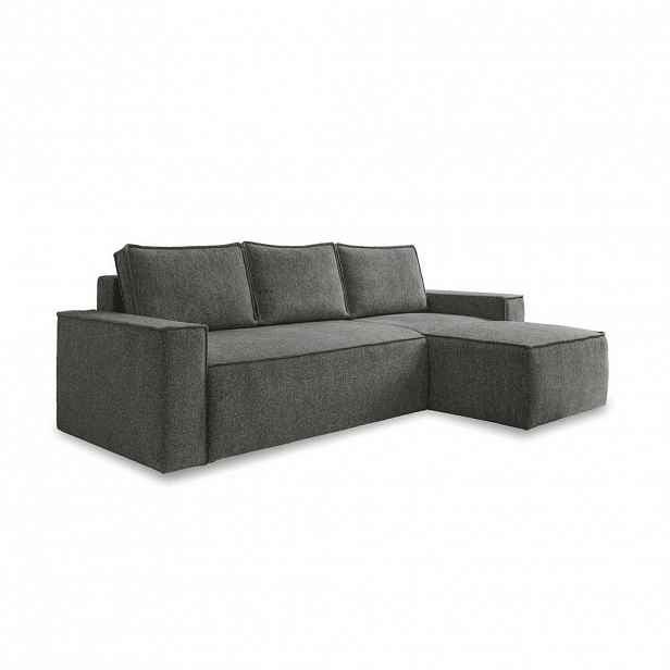 MID.YOU ROHOVÁ SEDAČKA, textil, tmavě šedá