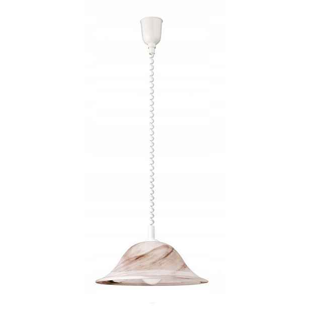 Kuchyňská závěsná lampa s alabastrovým krytem
