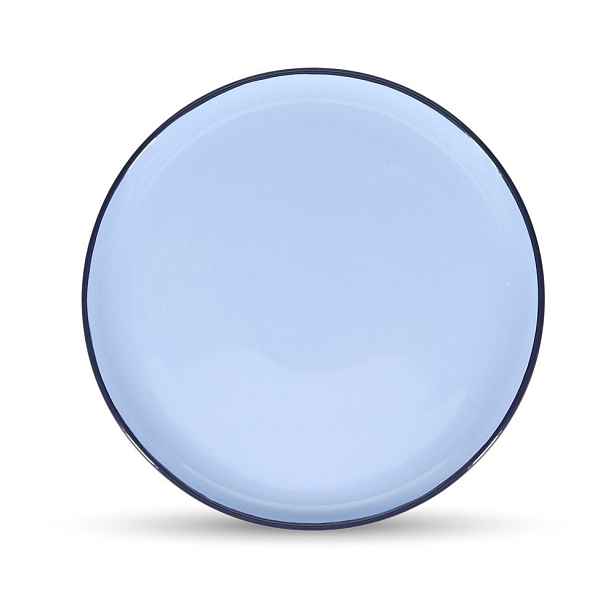 Modrý talíř z kameniny ø 26 cm Duo – ONA