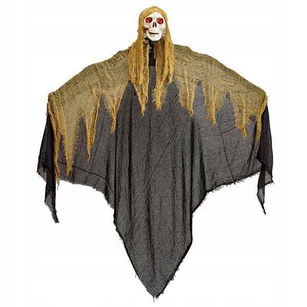 Dekorace Strašidelný Smrťák Kostlivec 130 CM Halloween