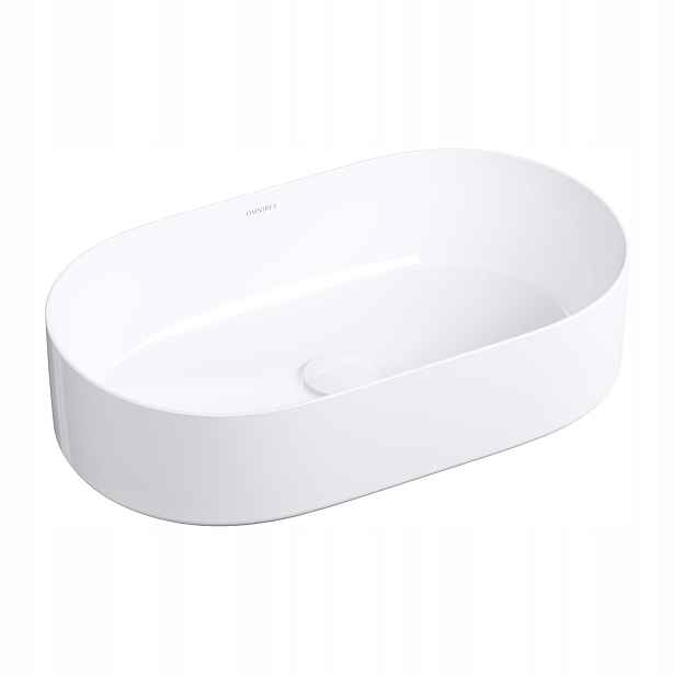 Omnires Mesa umyvadlová deska 53 x 32 cm bílá lesklá MESA530BP