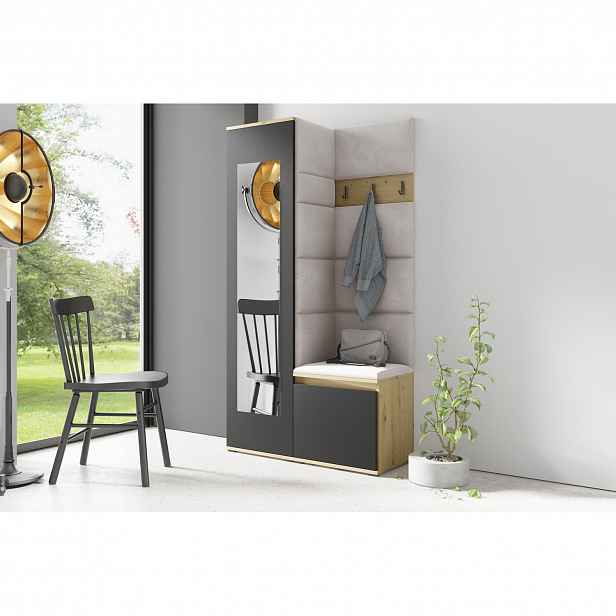 Předsíňová stěna AMI 13 Modrá Bílá Bez zrcadla