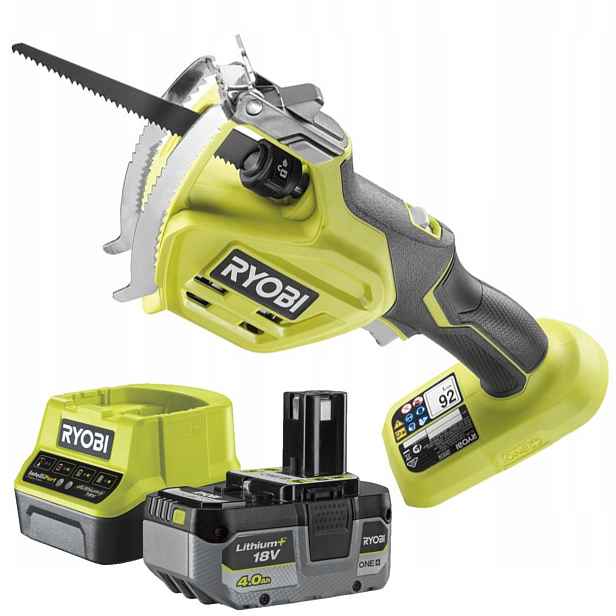 Ryobi Pila Ocaska Na Větve 18V RY18PSA-0 Akumulátor 4.0AH Nabíječka