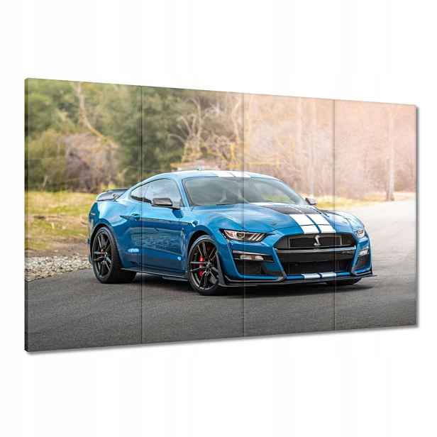 Obrazy 120x80 Modrý Ford Mustang