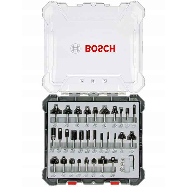 Bosch Sada Fréz 30ks Držák 8 mm B2607017475