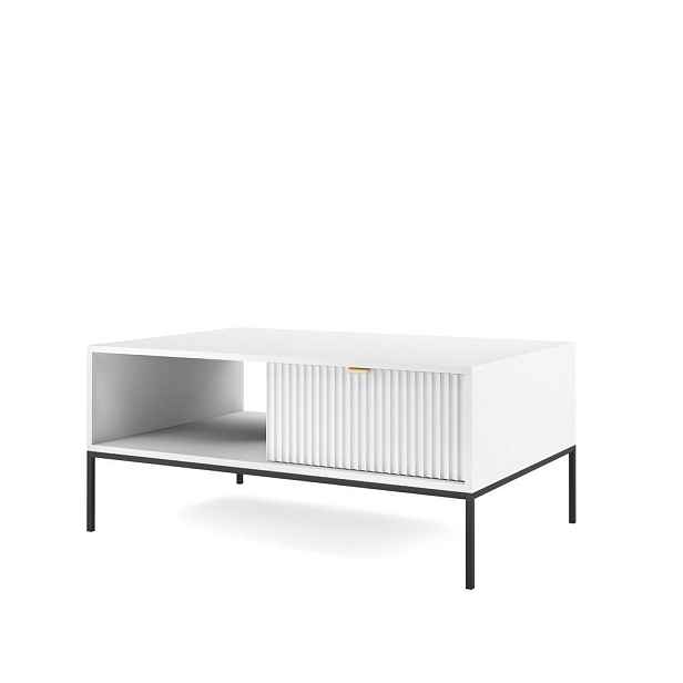 MASSENO KONFERENČNÍ STOLEK STELLARE, 104/46/68 cm, bílý